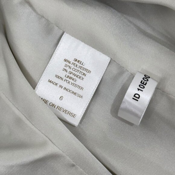 Eva Mendes Floral Blazer SZ 6 & Pencil Skirt SZ 0 Suit Set Off White/Blue/ Lined - Picture 3 of 16